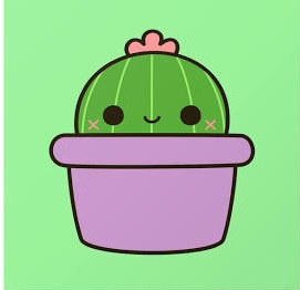 Logo of a cute cactus